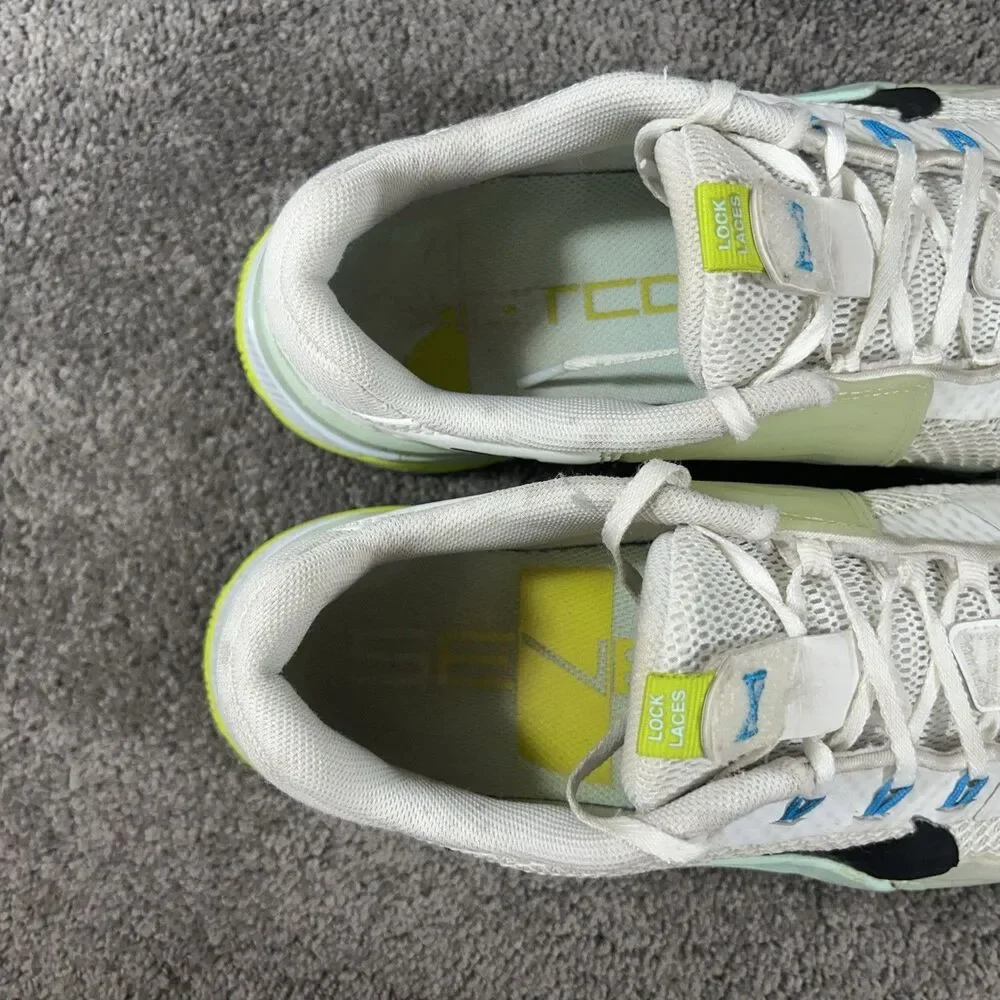 Nike Metcon 7 CZ8280-100 Women’s Sz 10 White Mint Green Training Gym Shoes Used